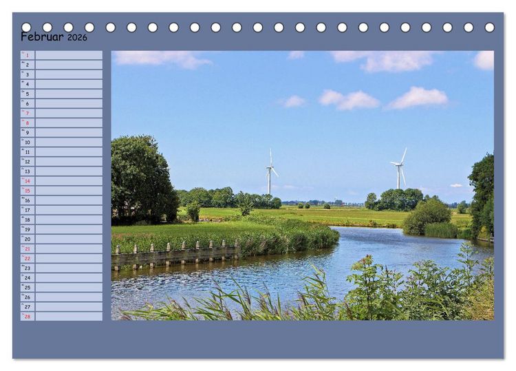 Produktbild: Faszinierendes Friesland (Tischkalender 2026 DIN A5 quer), CALVENDO Monatskalender
