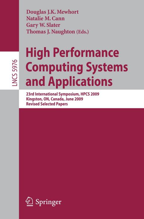 Produktbild: High Performance Computing Systems and Applications
