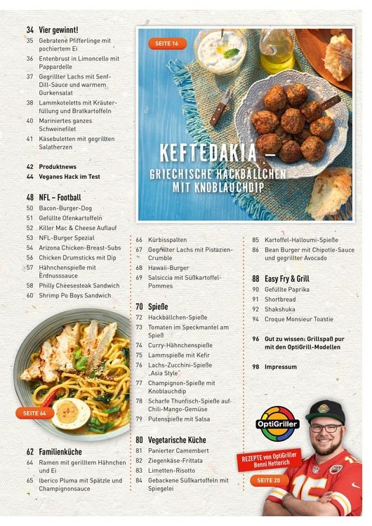 Produktbild: Tefal OptiGrill Magazin: So leicht geht lecker - Rezepte aus dem Urlaub