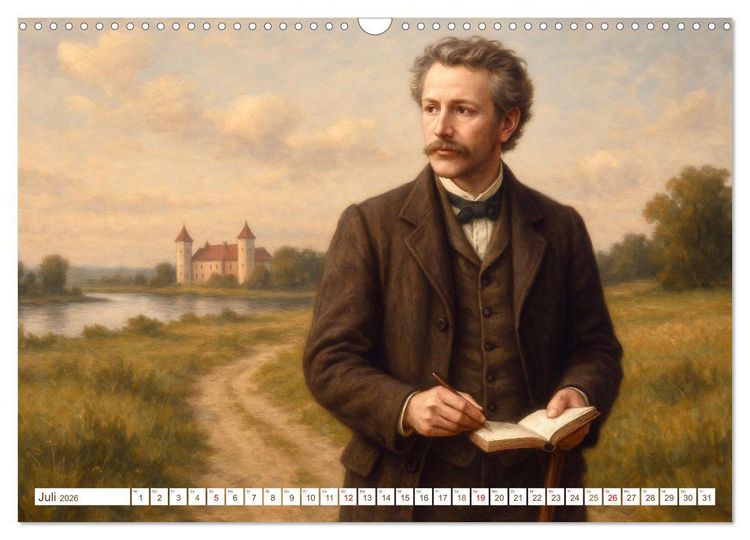 Produktbild: Theodor Fontane (Wandkalender 2026 DIN A3 quer), CALVENDO Monatskalender