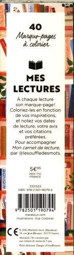 Produktbild: Mes lectures : marque-pages &agrave; colorier