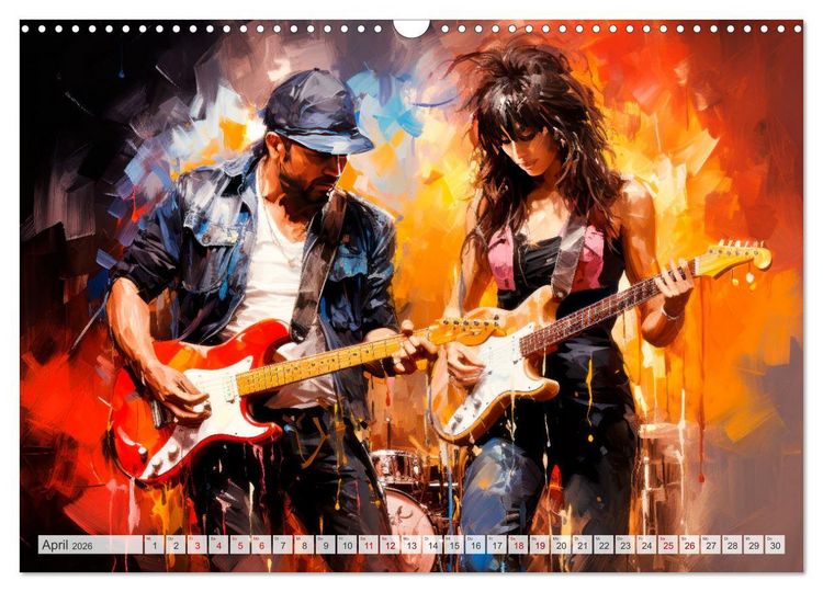 Produktbild: ROCK Sp&uuml;re die grenzenlose Power (Wandkalender 2026 DIN A3 quer), CALVENDO Monatskalender