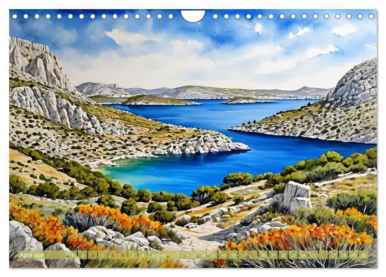 Produktbild: Urlaubsparadies Kroatien (Wandkalender 2026 DIN A4 quer), CALVENDO Monatskalender