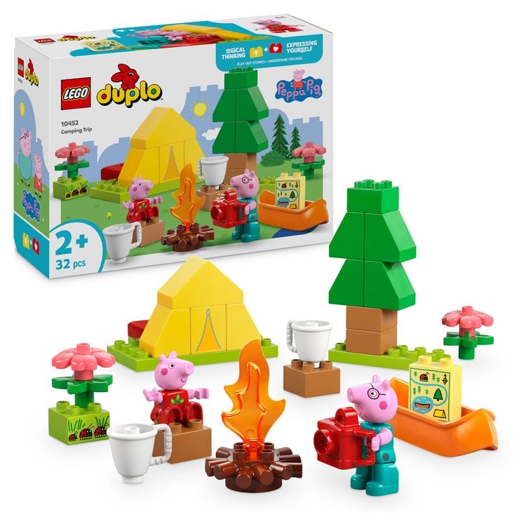 Bild vom Artikel LEGO DUPLO Peppa Wutz Campingausflug - Lernspielzeug mit Zelt 10452 vom Autor 