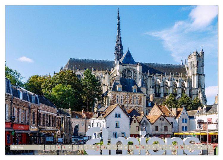 Produktbild: St&auml;dtejuwelen Nordfrankreichs. Architektur, Kunst und Flair vom Elsass zur Normandie (Tischkalender 2026 DIN A5 quer), CALVENDO Monatskalender