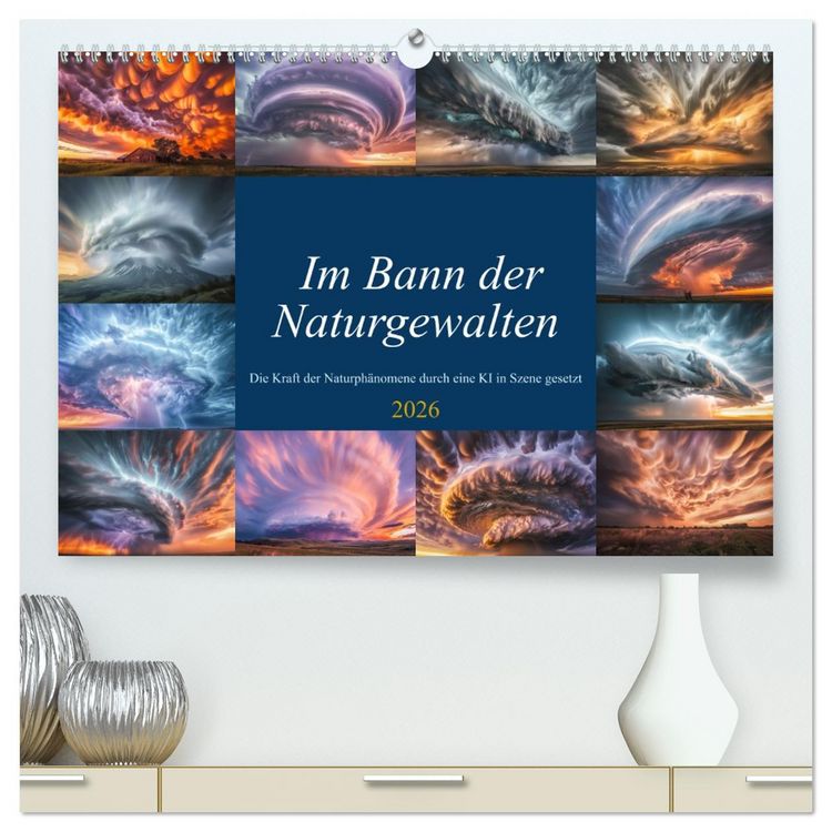 Produktbild: Im Bann der Naturgewalten (hochwertiger Premium Wandkalender 2026 DIN A2 quer), Kunstdruck in Hochglanz