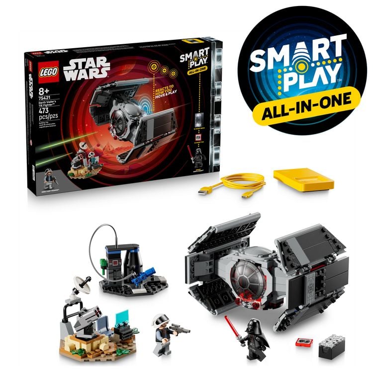 Produktbild: Star Wars 75421 SMART Play: Darth Vaders TIE Fighter, Spielzeug ab 8