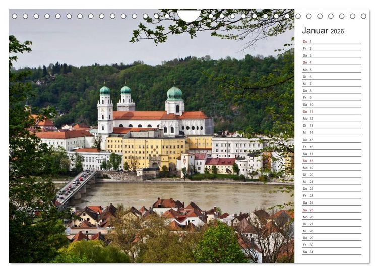 Produktbild: Pittoreskes Passau (Wandkalender 2026 DIN A4 quer), CALVENDO Monatskalender