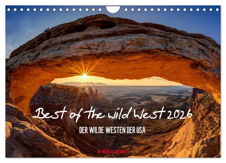Produktbild: Best of the wild West 2026 (Wandkalender 2026 DIN A4 quer), CALVENDO Monatskalender