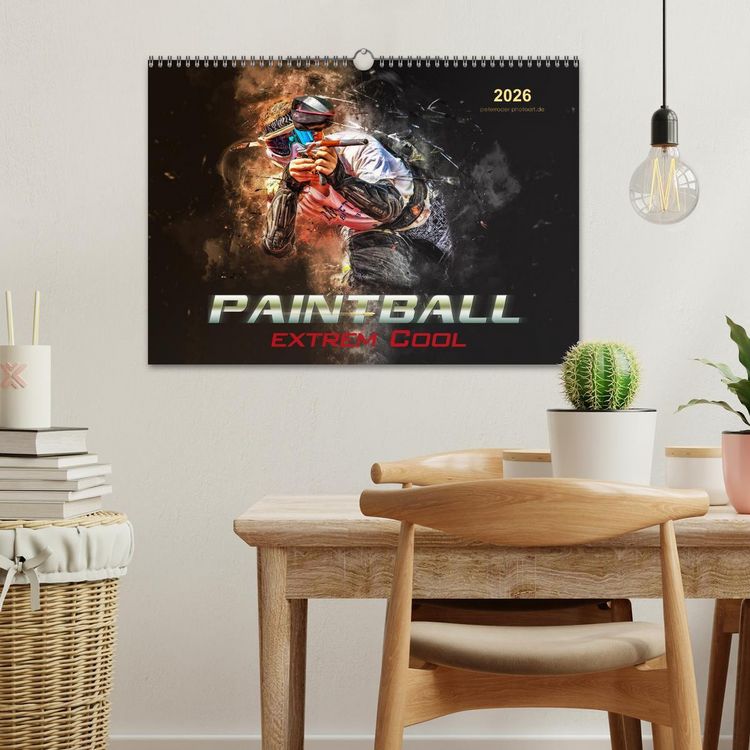 Produktbild: Paintball - extrem cool (Wandkalender 2026 DIN A3 quer), CALVENDO Monatskalender