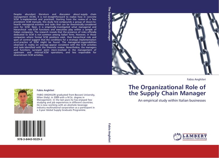 Produktbild: The Organizational Role of the Supply Chain Manager