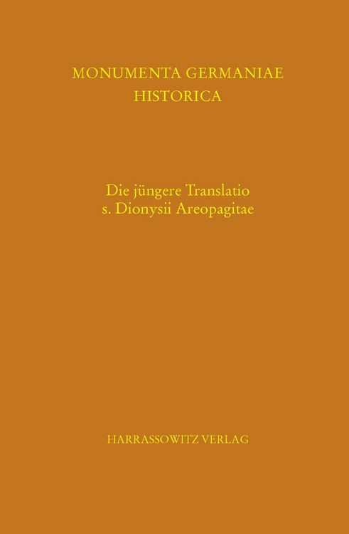 Produktbild: Die j&uuml;ngere Translatio s. Dionysii Areopagitae