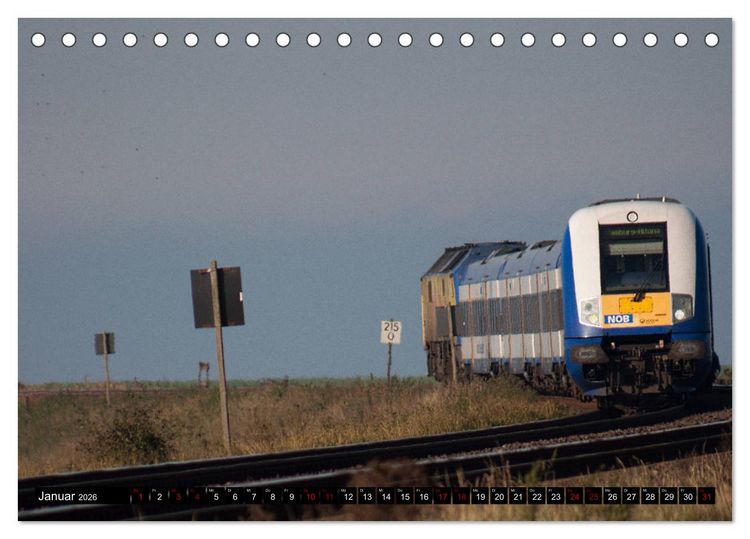 Produktbild: Die Marschbahn (Tischkalender 2026 DIN A5 quer), CALVENDO Monatskalender