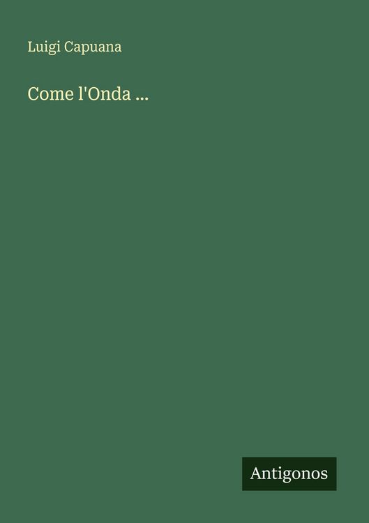 Produktbild: Come l'Onda ...