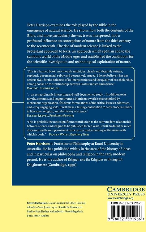 Produktbild: The Bible, Protestantism, and the Rise of Natural Science