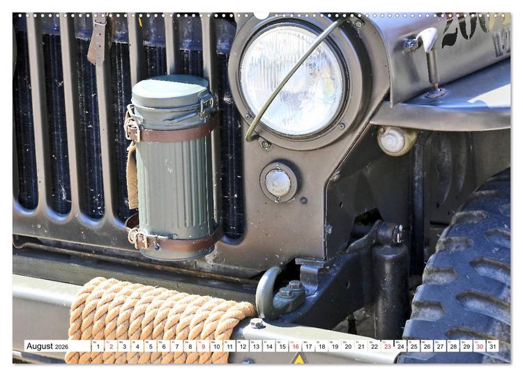 Produktbild: Willys Jeep im Detail vom Frankfurter Taxifahrer Petrus Bodenstaff (Wandkalender 2026 DIN A2 quer), CALVENDO Monatskalender