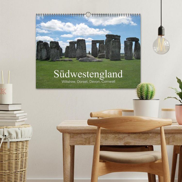 Produktbild: S&uuml;dwestengland (Wandkalender 2026 DIN A3 quer), CALVENDO Monatskalender