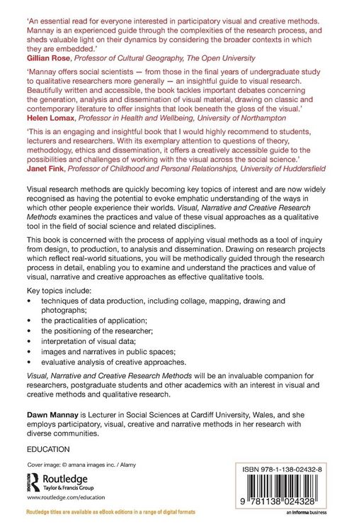 Produktbild: Visual, Narrative and Creative Research Methods
