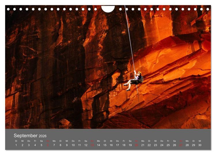 Produktbild: Bergsteigen - Extremsport am Limit (Wandkalender 2026 DIN A4 quer), CALVENDO Monatskalender