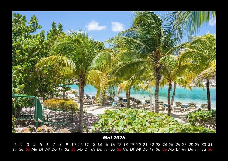Produktbild: Karibik 2026 Fotokalender DIN A3
