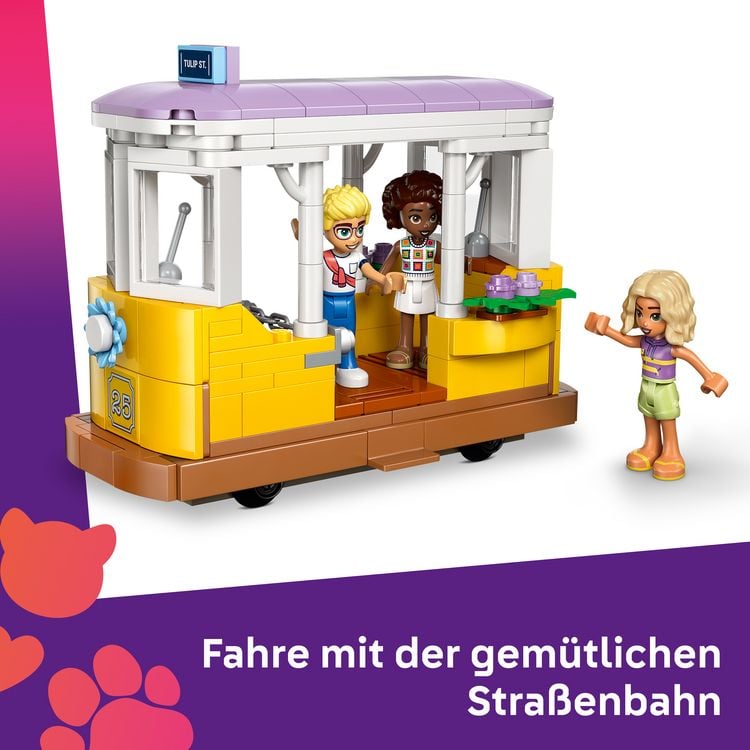 Produktbild: LEGO Friends 42671 Pflanzencaf&eacute; und Blumenkiosk, Spielzeug mit Figuren