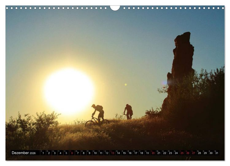 Produktbild: Mountainbike Traumpfade (Wandkalender 2026 DIN A3 quer), CALVENDO Monatskalender
