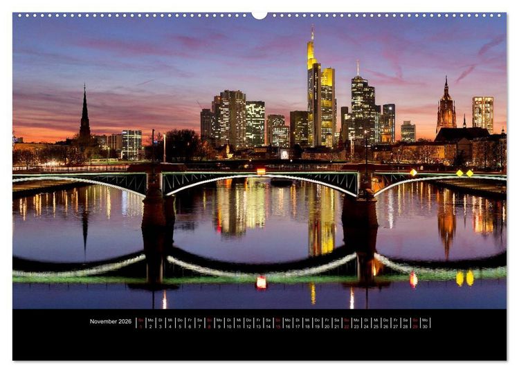 Produktbild: Frankfurt (hochwertiger Premium Wandkalender 2026 DIN A2 quer), Kunstdruck in Hochglanz