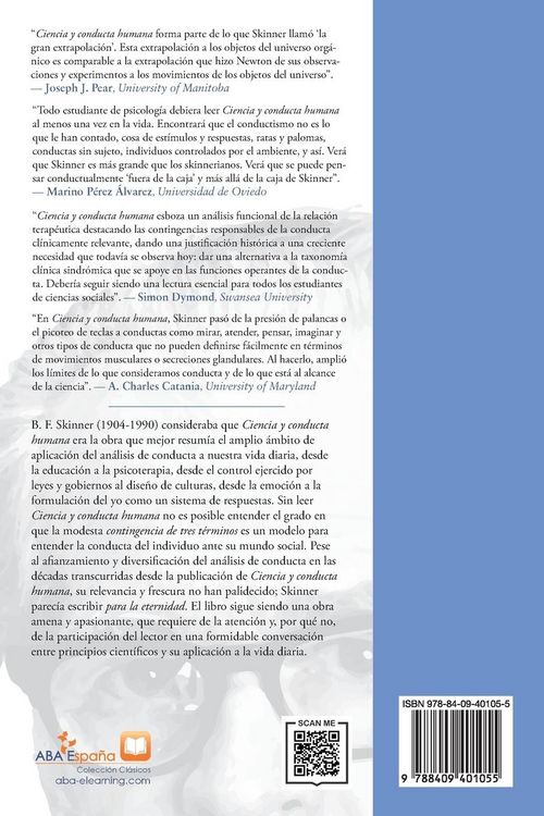 Produktbild: Ciencia y Conducta Humana