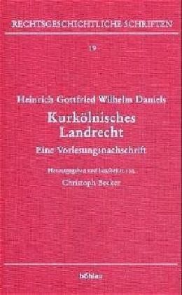 Produktbild: Becker, C: Heinrich Gottfried Wilhelm Daniels