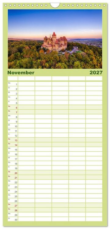 Produktbild: Familienplaner 2027 - Das Weinviertel im wundersch&ouml;nen Nieder&ouml;sterreich. mit 5 Spalten (Wandkalender, 21 x 45 cm) CALVENDO
