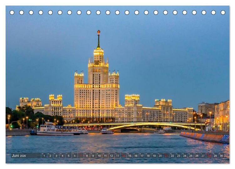 Produktbild: Moskauer Perspektiven (Tischkalender 2026 DIN A5 quer), CALVENDO Monatskalender