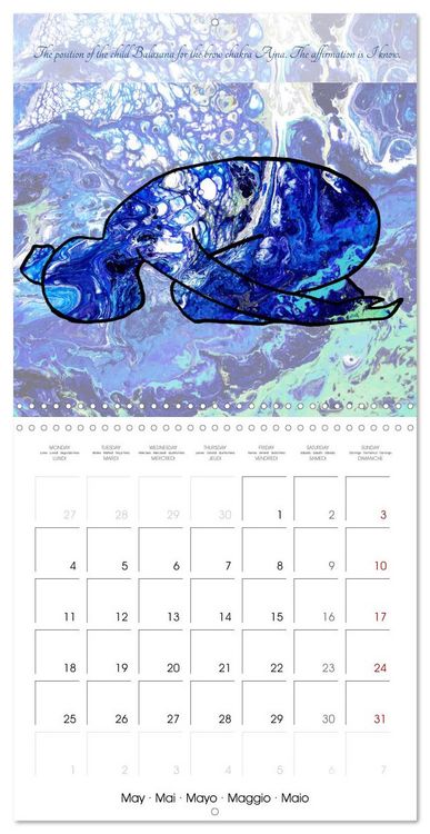 Produktbild: Powerful Chakras Yoga (Wall Calendar 2026 12 &times; 12 Inch) CALVENDO 12 Month Wall Calendar