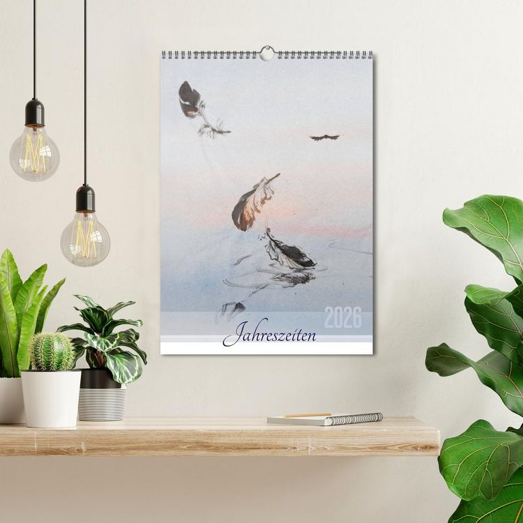 Produktbild: Jahreszeiten in Stil japanischer Malerei - Kunst (Wandkalender 2026 DIN A3 hoch), CALVENDO Monatskalender