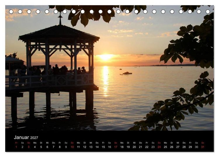 Produktbild: Faszination Bodensee (Tischkalender 2027 DIN A5 quer), CALVENDO Monatskalender