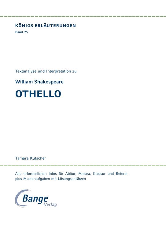 Produktbild: Othello von William Shakespeare