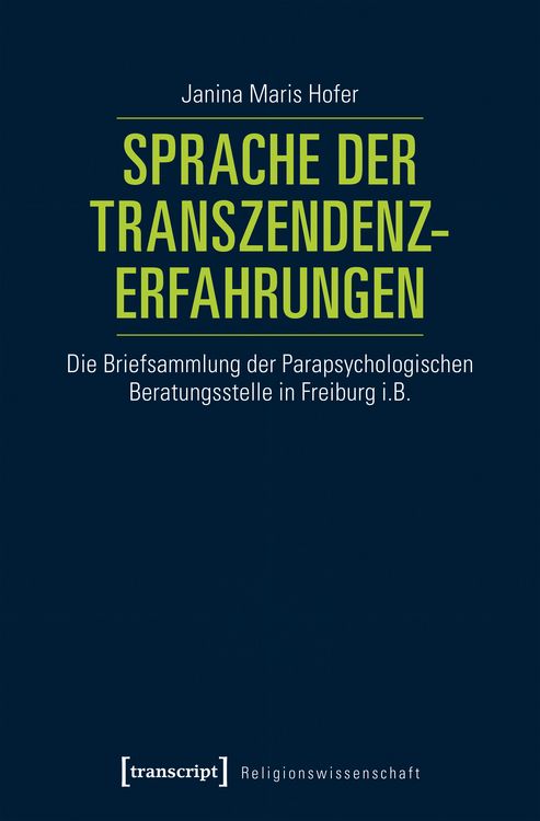 Produktbild: Sprache der Transzendenzerfahrungen