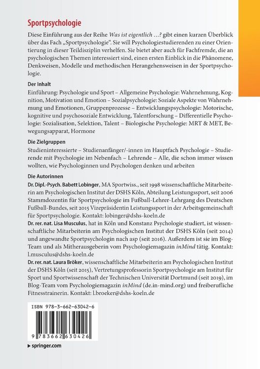 Produktbild: Sportpsychologie