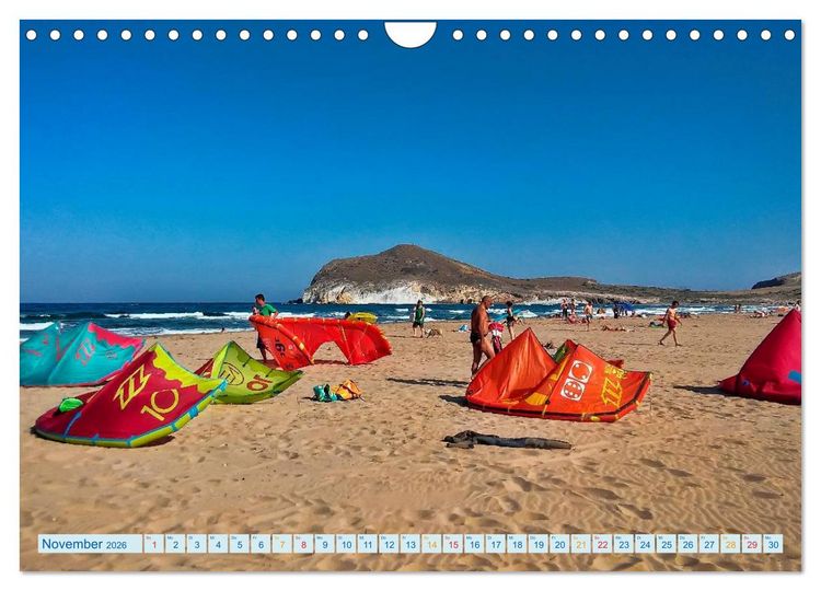 Produktbild: Kitesurfen - &uuml;ber den Wellen (Wandkalender 2026 DIN A4 quer), CALVENDO Monatskalender