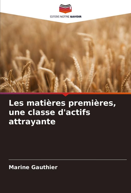 Produktbild: Les mati&egrave;res premi&egrave;res, une classe d'actifs attrayante