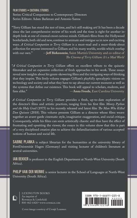 Produktbild: Critical Companion to Terry Gilliam