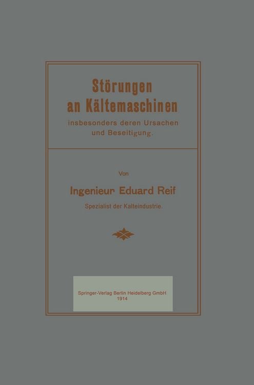 Produktbild: St&ouml;rungen an K&auml;ltemaschinen