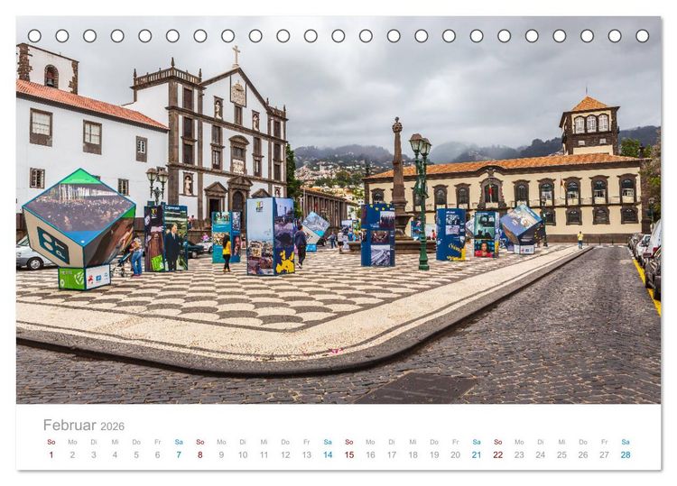 Produktbild: Funchal - Madeiras stolze Hauptstadt (Tischkalender 2026 DIN A5 quer), CALVENDO Monatskalender