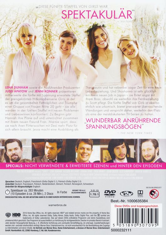 Produktbild: Girls - Staffel 5 [2 DVDs]