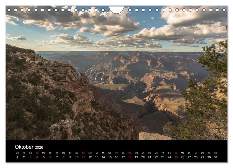 Produktbild: Faszination Grand Canyon / CH-Version (Wandkalender 2026 DIN A4 quer), CALVENDO Monatskalender