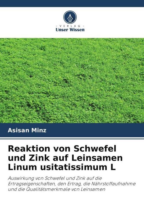 Produktbild: Reaktion von Schwefel und Zink auf Leinsamen Linum usitatissimum L