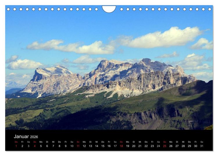 Produktbild: Idyllische Dolomiten (Wandkalender 2026 DIN A4 quer), CALVENDO Monatskalender