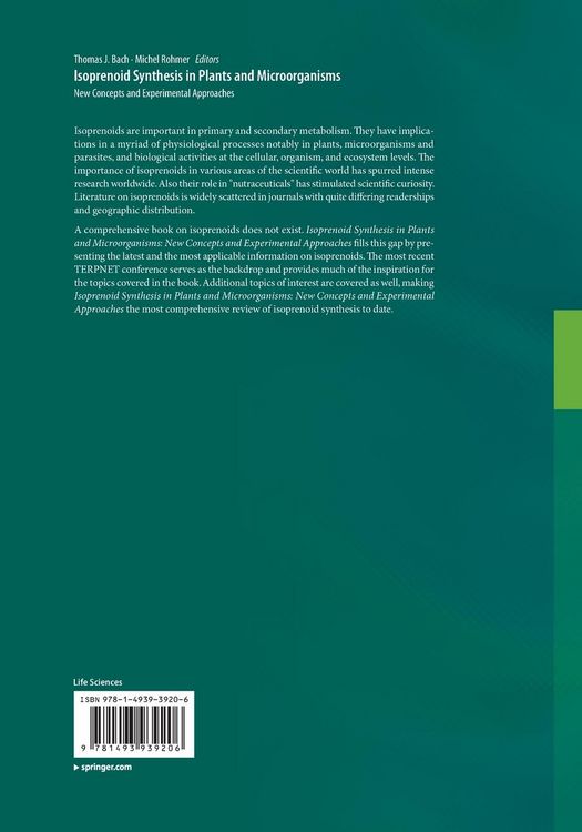 Produktbild: Isoprenoid Synthesis in Plants and Microorganisms