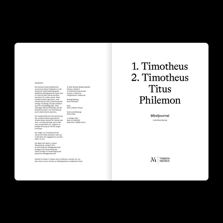 Produktbild: 1.&ndash;2. Timotheus, Titus & Philemon (Bibeljournal)