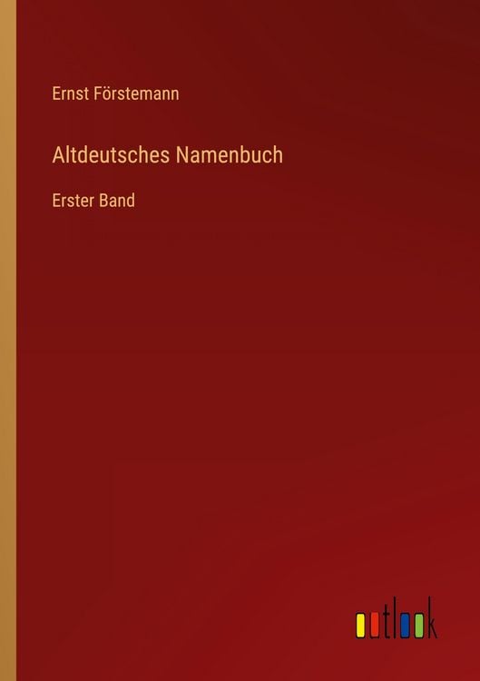 Produktbild: Altdeutsches Namenbuch