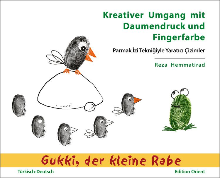 Produktbild: Kreativer Umgang mit Daumendruck und Fingerfarbe (T&uuml;rkisch-Deutsch)